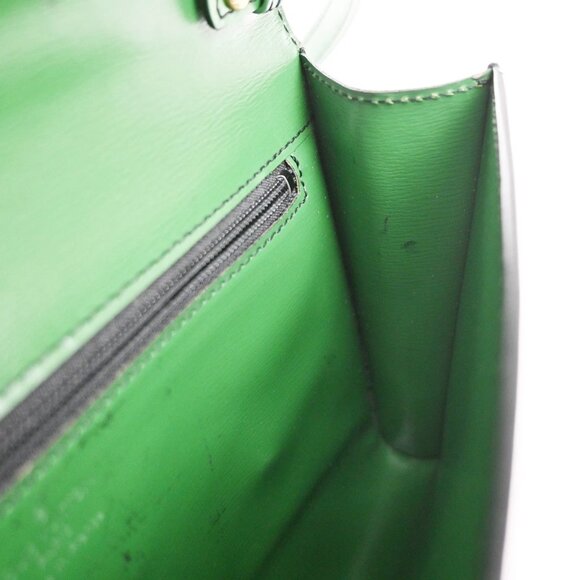 LOUIS VUITTON LV Arche 2Way Shoulder Clutch Bag Epi Leather Green M52574 32YH486 - Picture 12 of 16